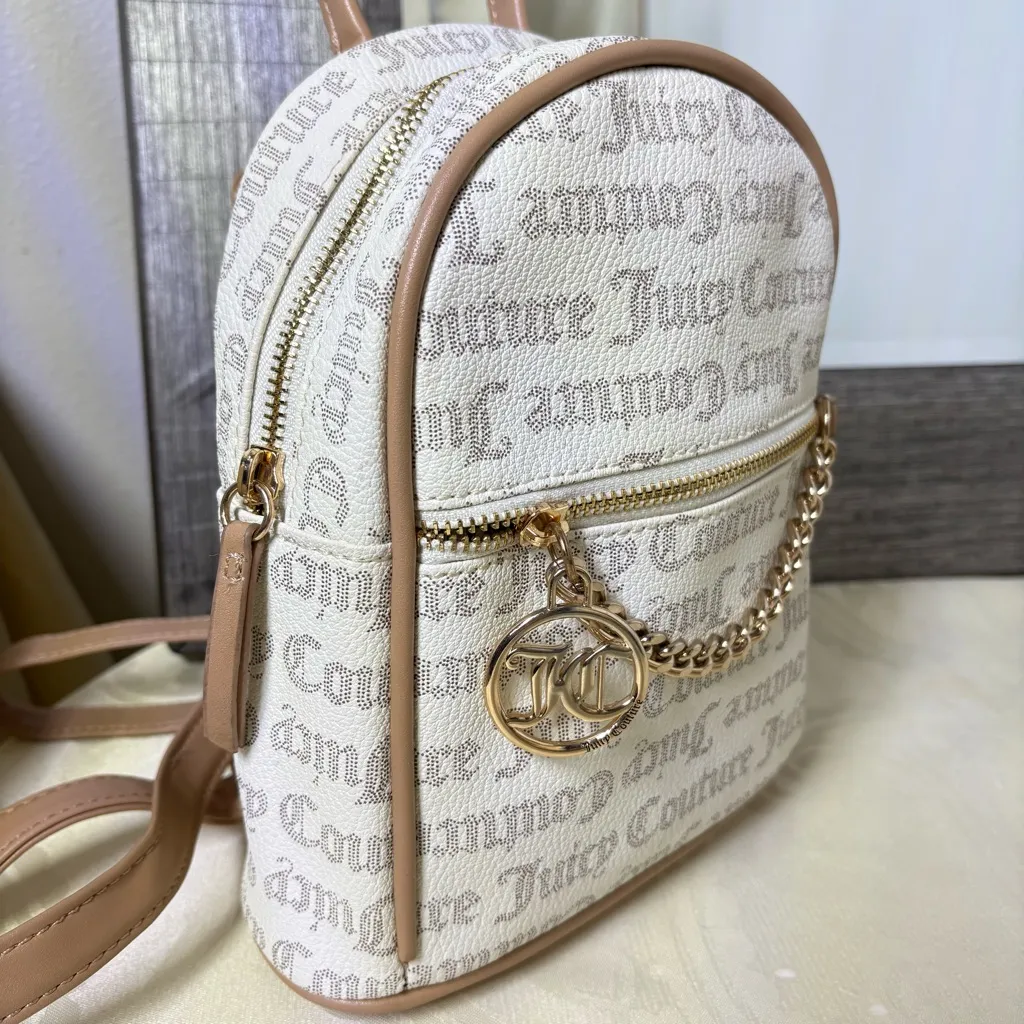 Juicy Couture pecan white and tan mini backpack - Image 9