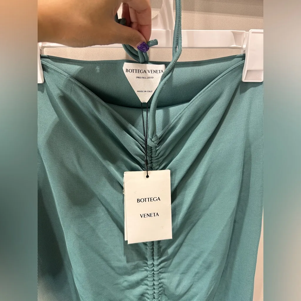 NWT Authentic Bottega Veneta Mini Dress Emerald Green in S - Image 7