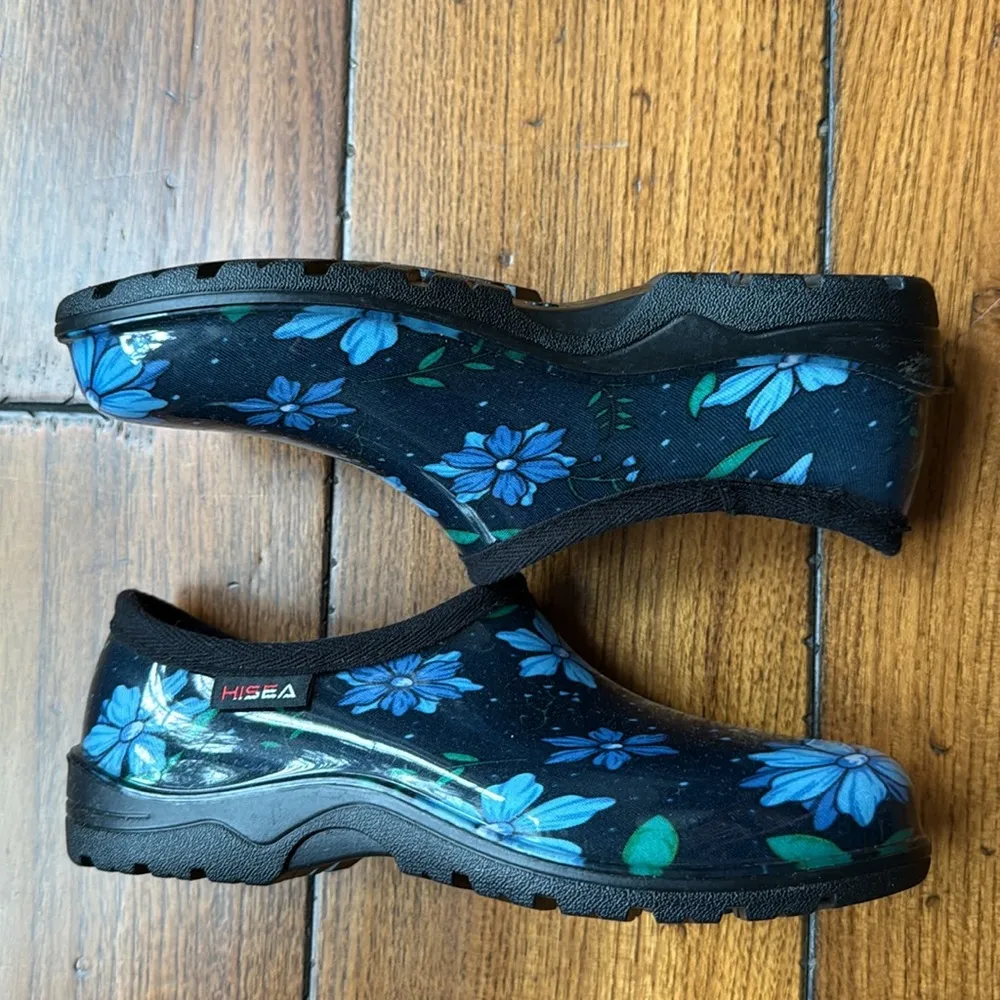 Hisea Floral Garden Shoes Black Size 8 - Image 2