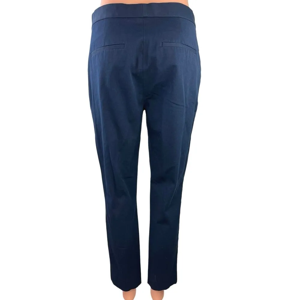 Banana Republic Womens Blue High Rise Slim Leg Business Ankle Dress Pants Size 6 - Image 3