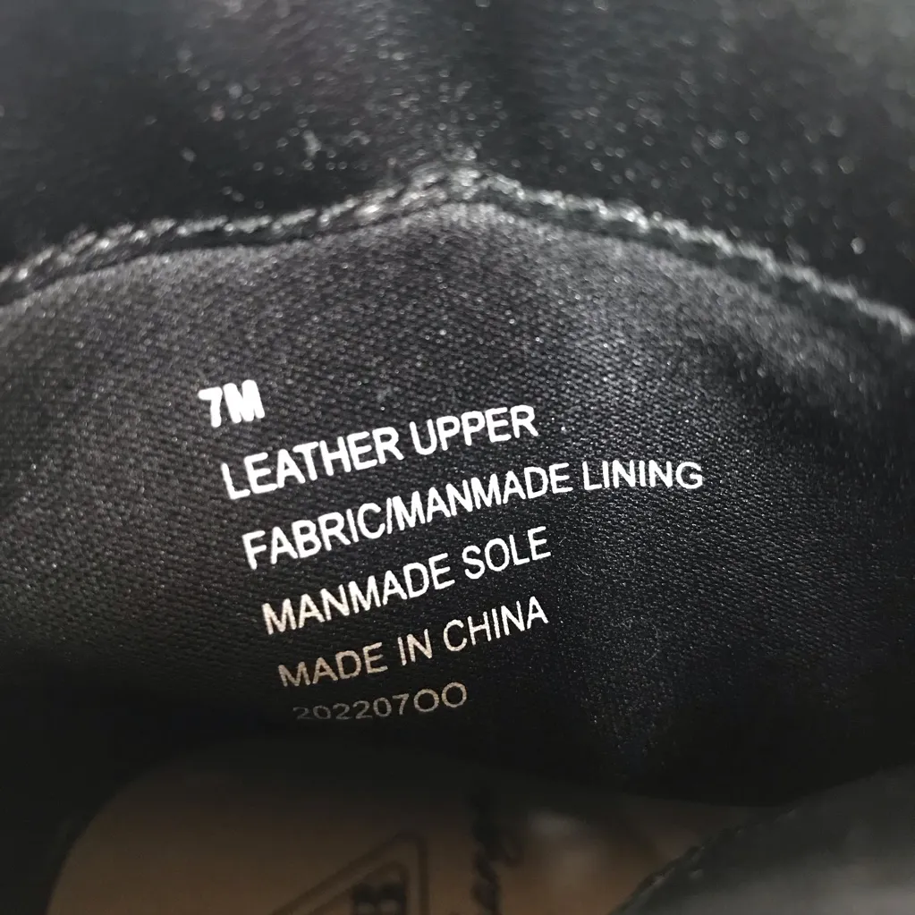 GIANNI BINI Black Leather Platform Ankle Boot Bootie Lug Sole Sneaker Size 7 New - Image 6