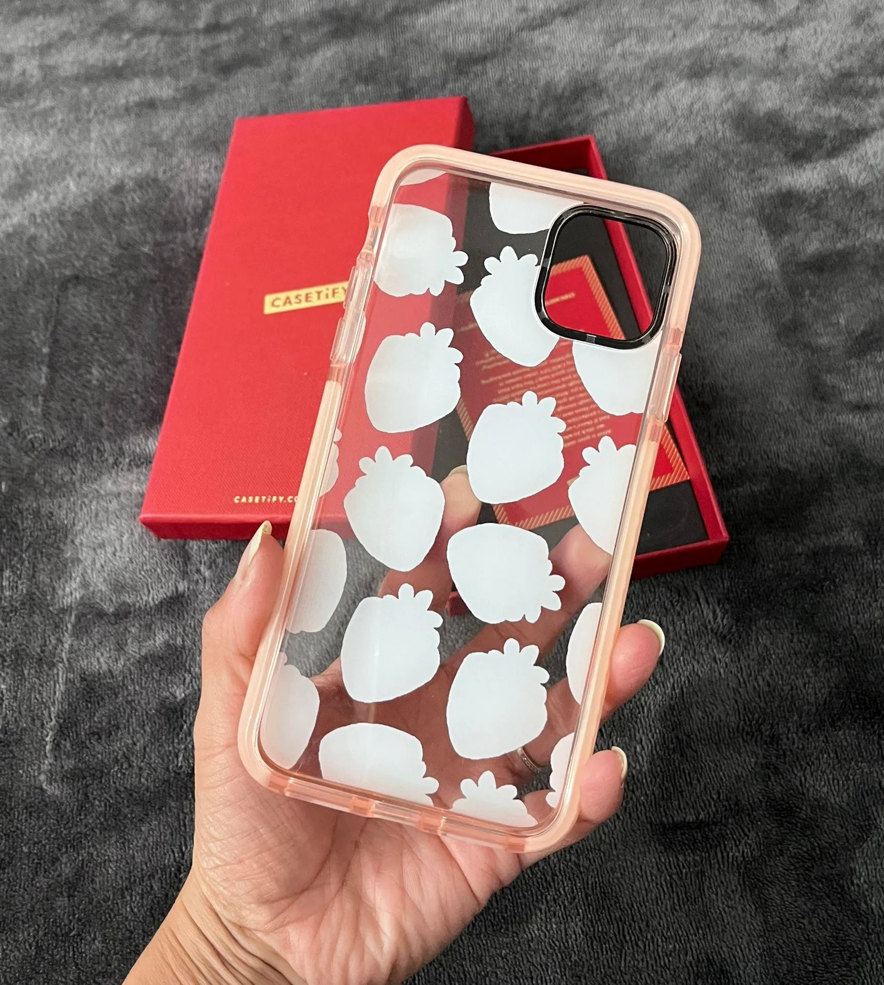 Iphone 11 Pro Max Case - Strawberries Print - Image 2