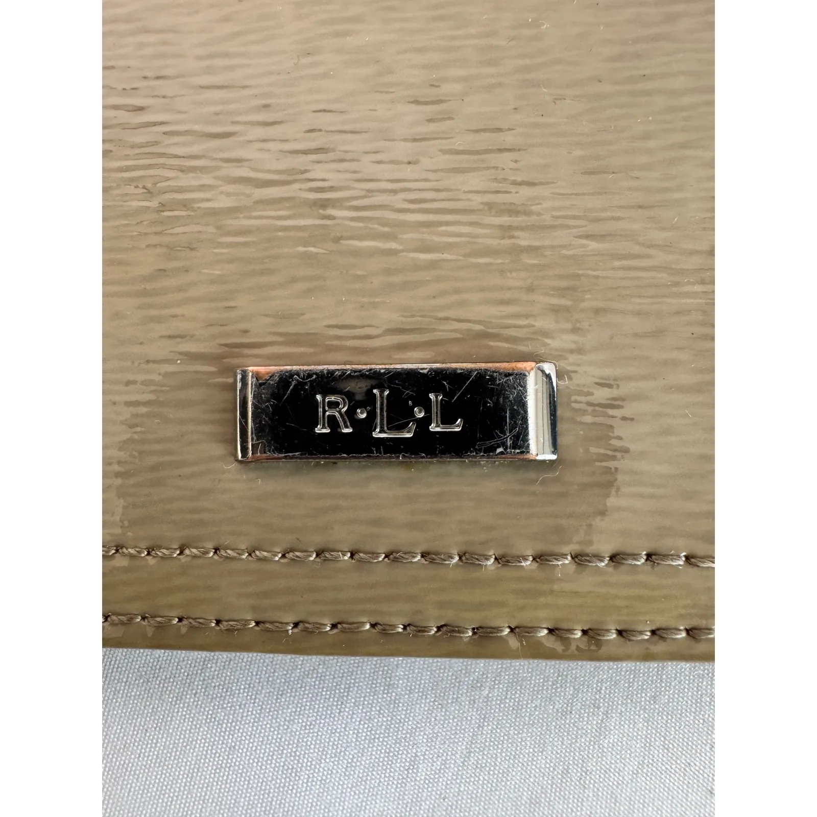 Lauren Ralph Lauren Wallet Clutch Snap Closure Card Holder Beige‎ - Image 3