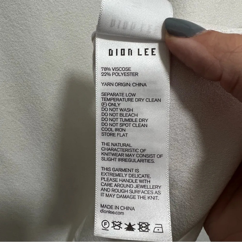 NEW NWOT  Ivory Mock Neck Stretch Knit Mini Dress - Image 7