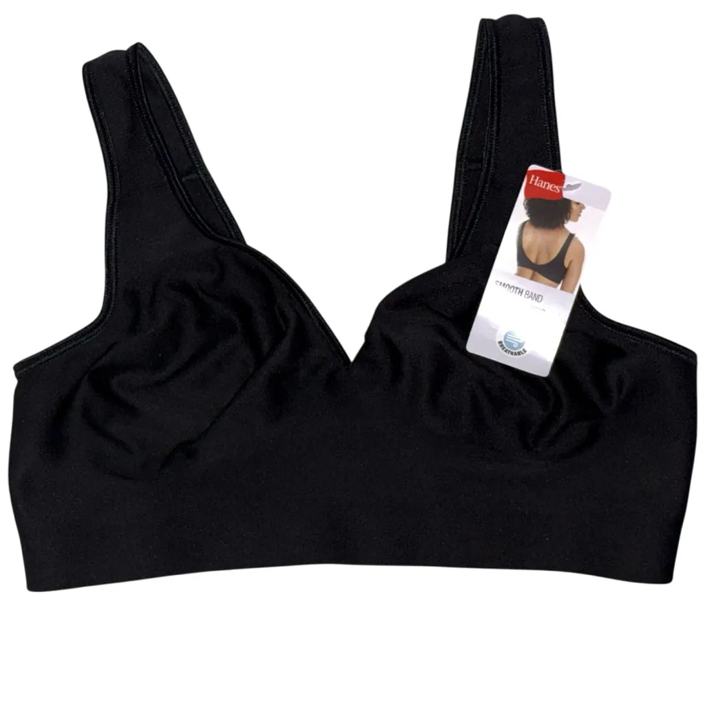 Hanes Black Seamless Comfort Bra - Image 9