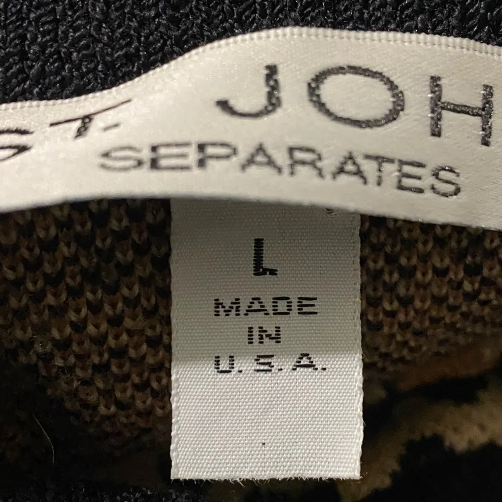 Vintage  Separates Leopard Cheetah Animal Print Sweater Dress Coat L - Image 16