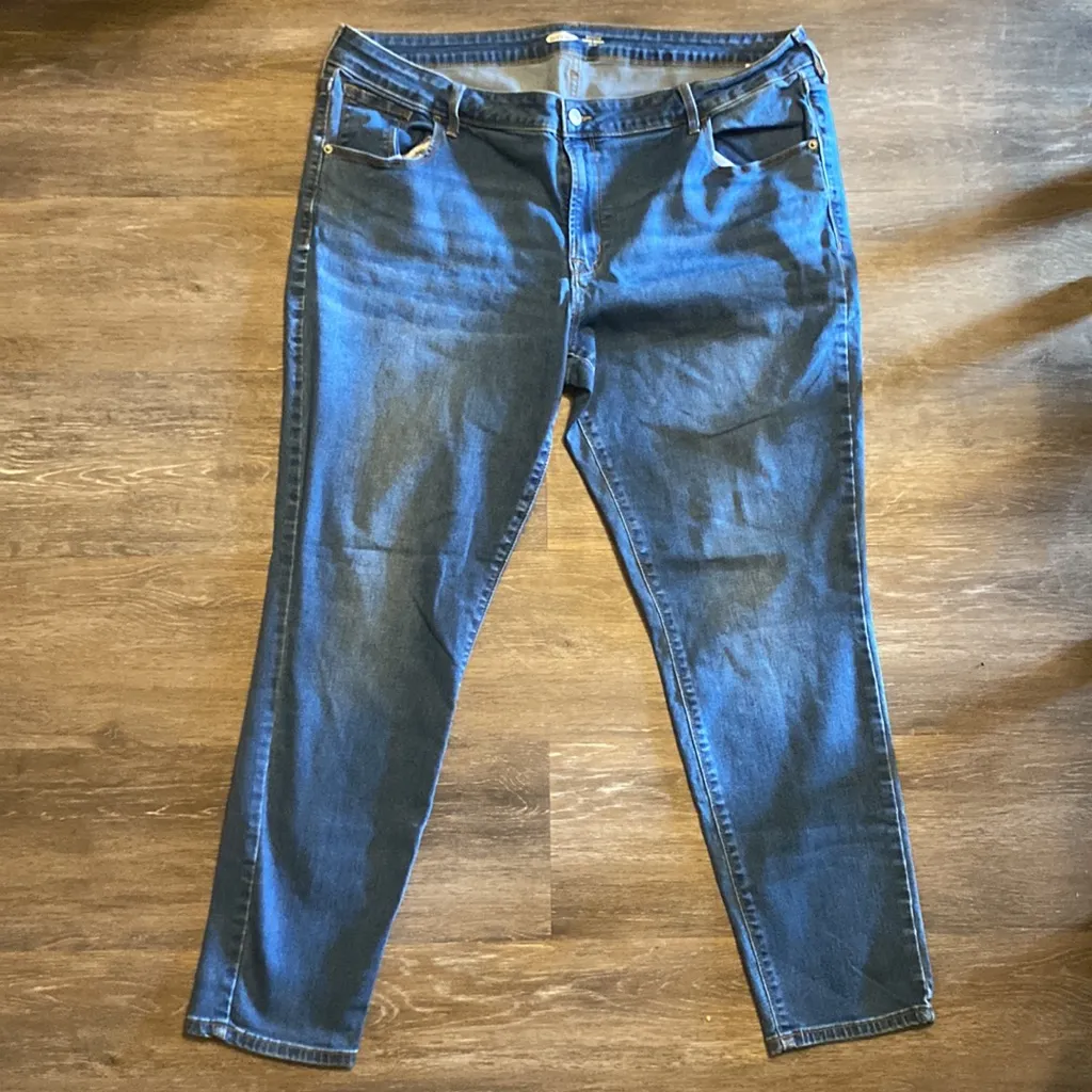 Old Navy Medium Wash Rockstar Super Skinny Low Rise Jeans Size 20 - Image 2