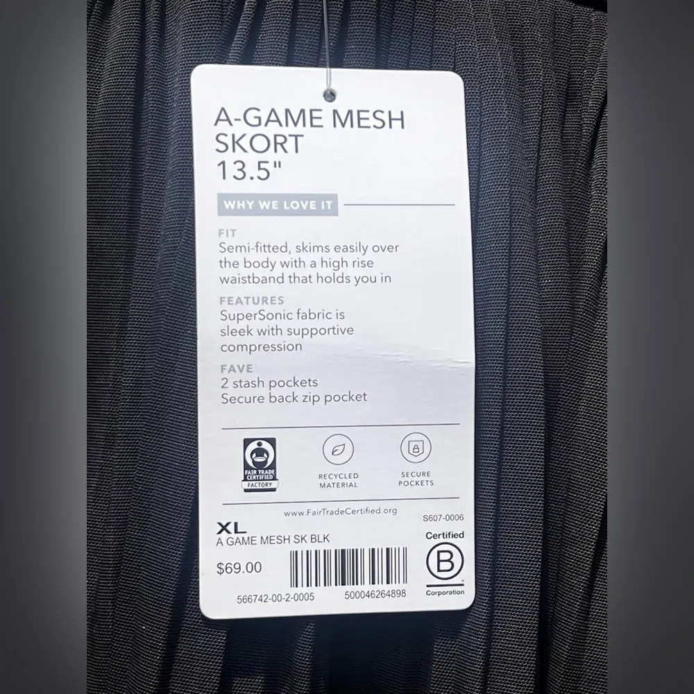 ATHLETA A-Game Mesh Skort 13.5” NWT - Image 8