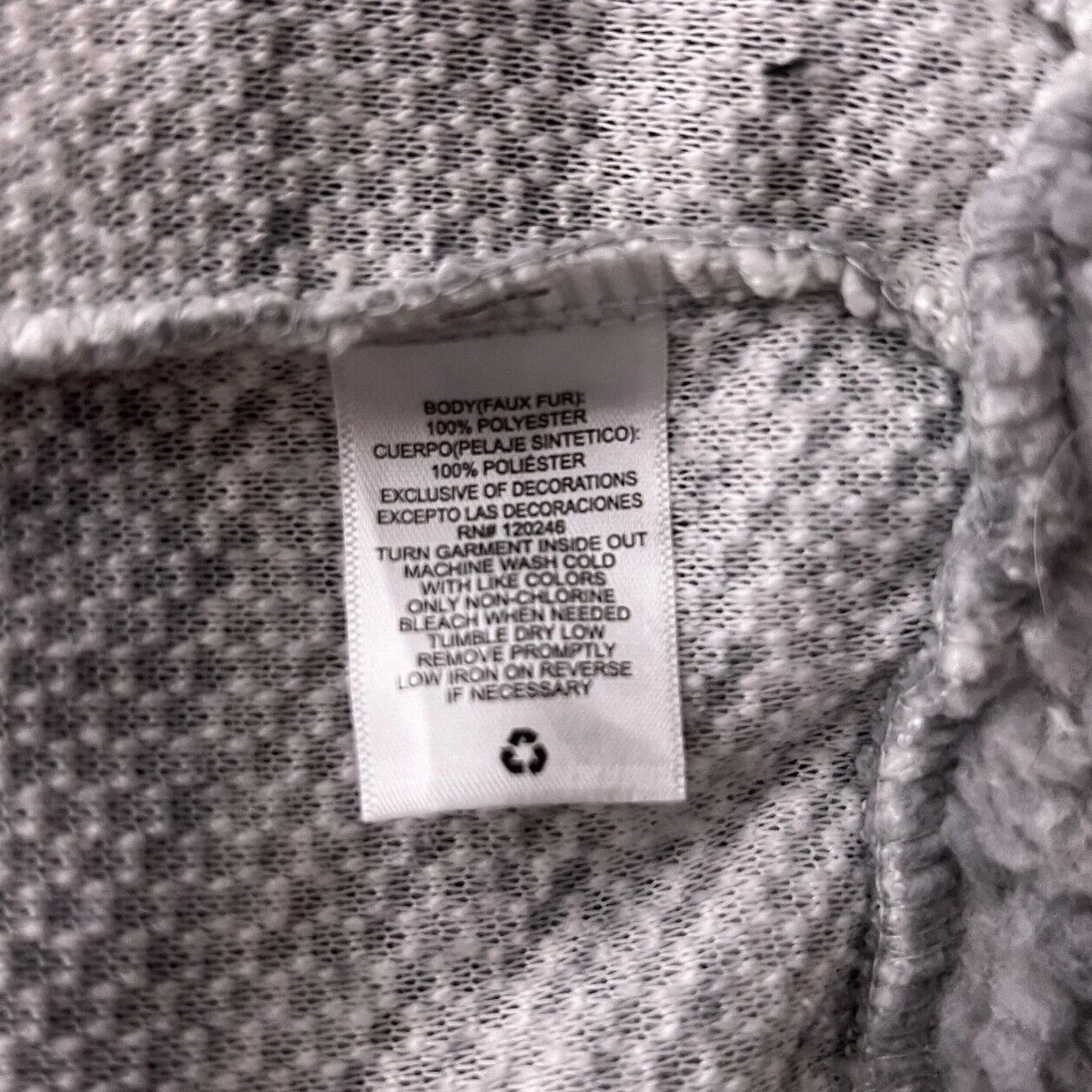 Wallflower Shirt Womens Medium Gray White‎ Plaid Fleece Sweatshirt Casual Preppy - Image 8