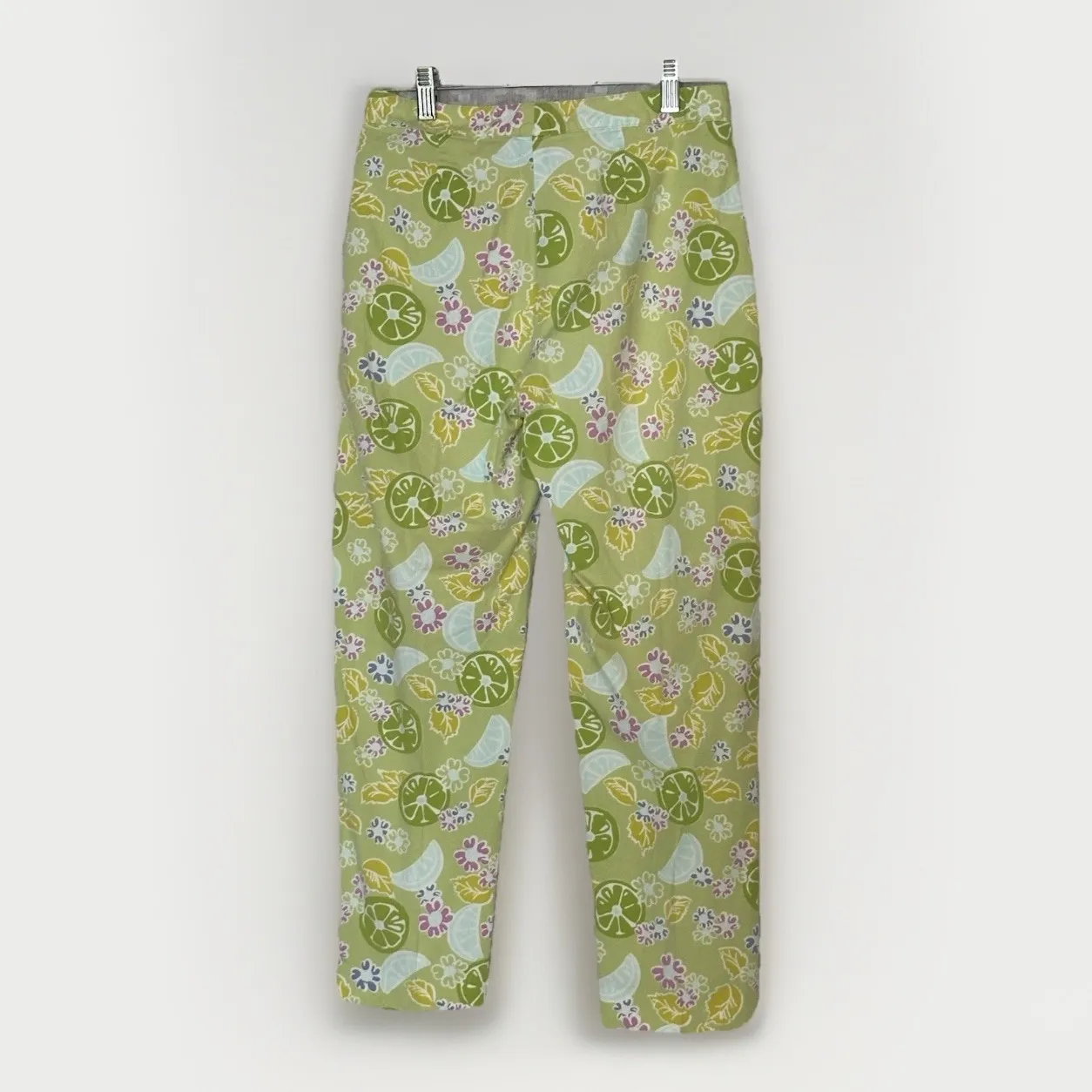 Vintage Lilly Pulitzer Capri Pants Womens 2 Stretch Citrus Print Resortwear - Image 3