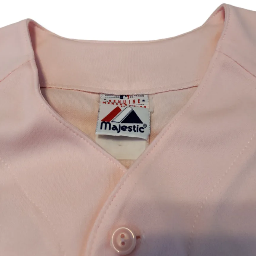 Majestic New York Yankees Jersey Size Medium  MLB Baseball Jersey Women's Pink  - Image 5