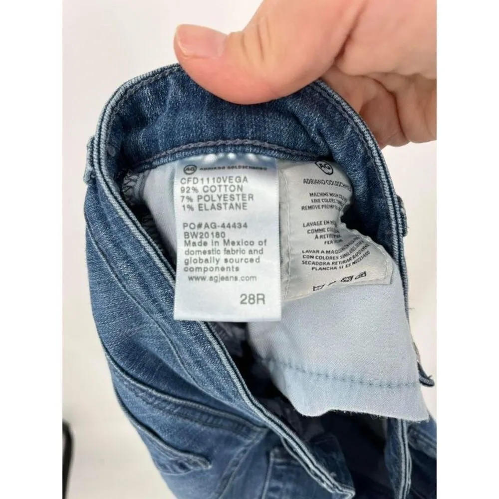 AG Adriano Goldschmied Women's The Stilt Cigarette Leg Jeans Blue Denim Size 28R - Image 5