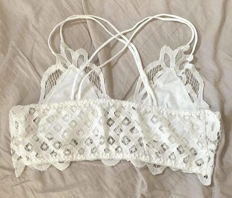 White Bralette / Crop Top Size M - Image 2