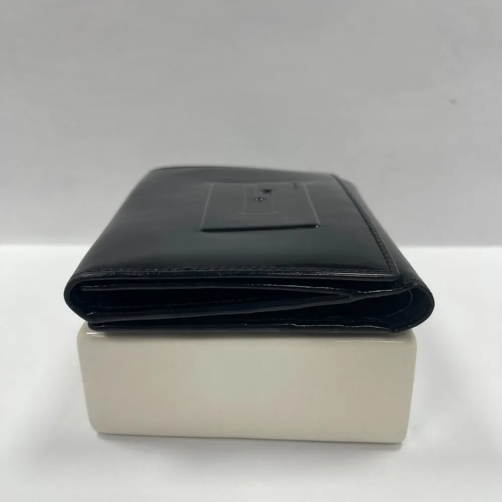 Gucci Patent Leather Compact Bifold Wallet - Black - Preowned - Image 7