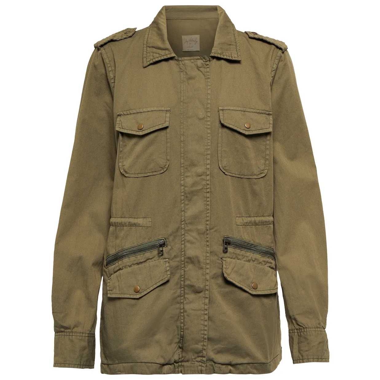 Y2K Velvet by Graham & Spencer Khaki Green "Ruby" Utility Field Jacket Women 4P - Image 14