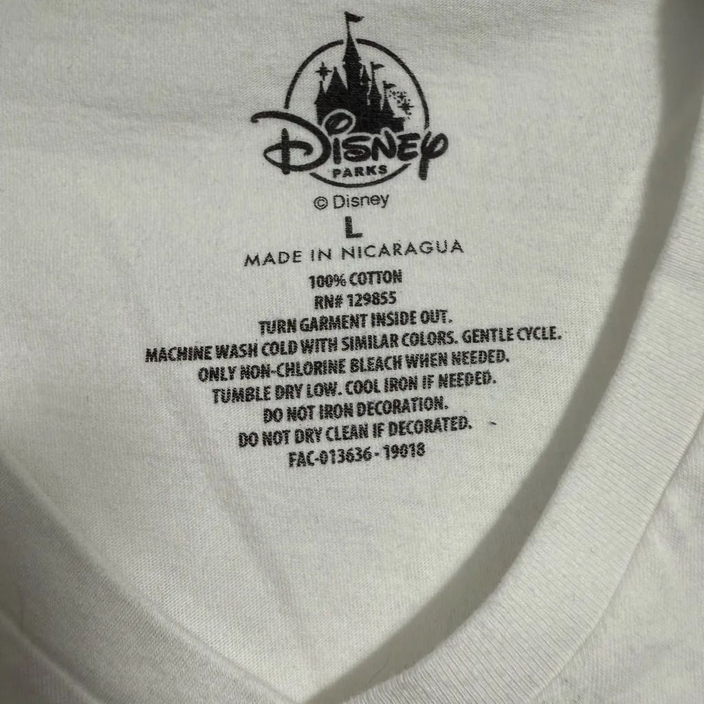 Disneyland Resort White Tee with Colorful Mickey - Image 5