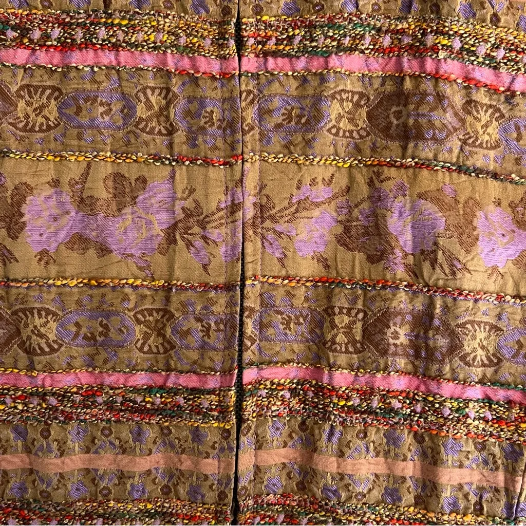 Coldwater Creek Womens Tapestry Full Zip Jacket Size 2X Artsy Boho Ethnic Loose - Image 3