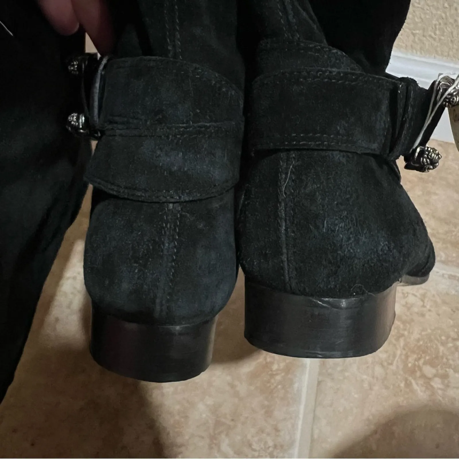 Gucci Black Dionysus Accent Suede Over the Knee Sock Boots 39.5 - Image 9