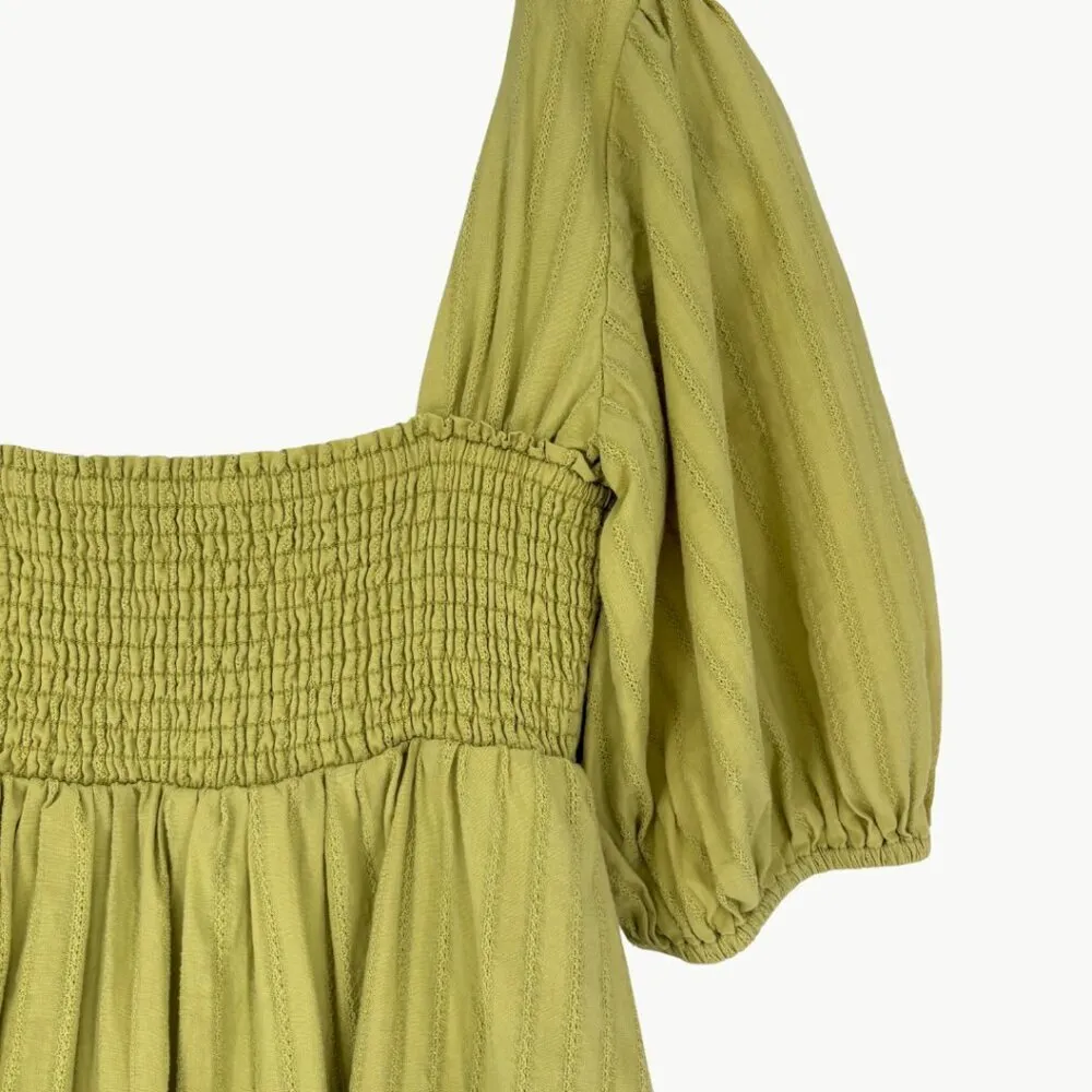 Show Me Your Mumu Women's Smitten Babydoll Mini Dress | Medium | Pear Green - Image 8