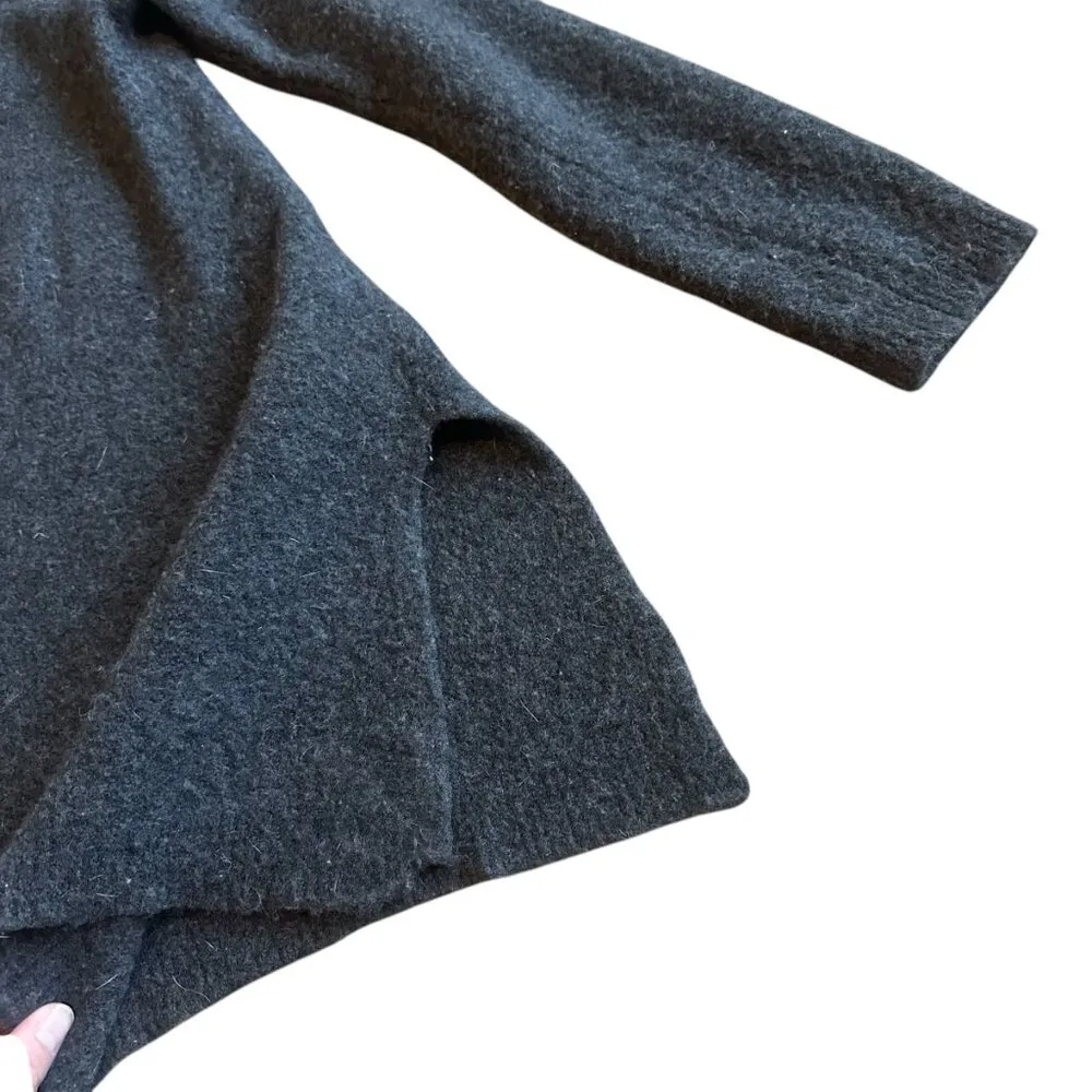 St. John Wool Blend Turtleneck Sweater Pullover Stretch Dark Grey Size Small - Image 8