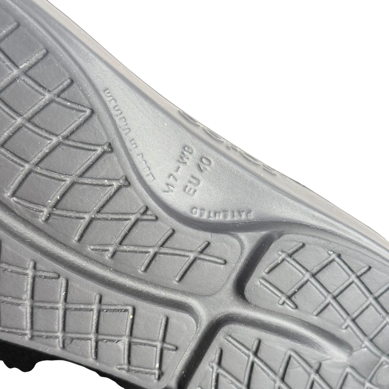 OOFOS Ooahh‎ Slide Sandal Womens M7 W8 EU 40 Metallic Comfort Recovery Slip On Size 8 - Image 10