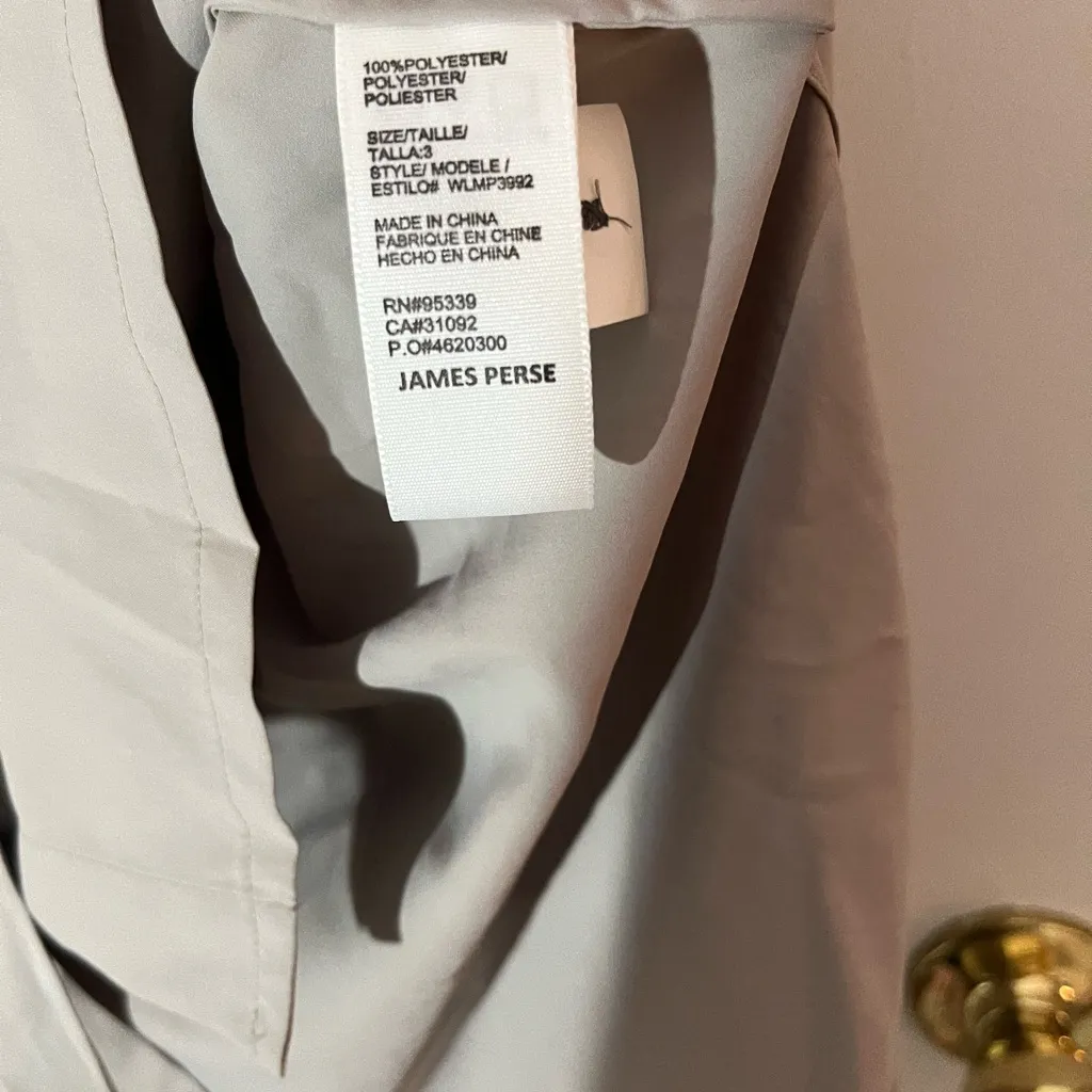 James Perse Lightweight Matte Sateen Fluid Shirt - Image 9