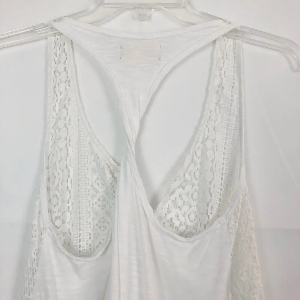 Hollister Babydoll Crochet Top Womens XS Beach Bohemian Nautical Coastal Cowgirl - Image 8