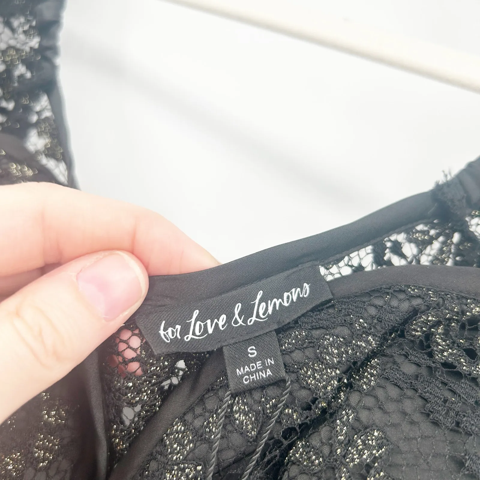 NWT For Love & Lemons Whimsigoth Party Joanna Floral Lace‎ Corset Mini Dress S - Image 5