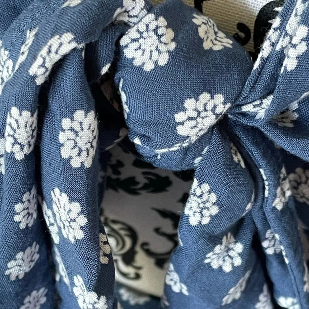 Ripcurl Blue Floral Tie Front Cut Out Mini Dress with Button Front Skirt size L Size L - Image 9