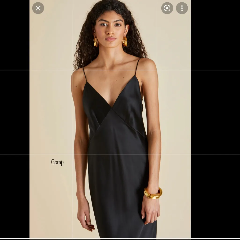 VALENTINO ROMA black silk* slip dress, made in Italy, size EU42/US6 - Image 17