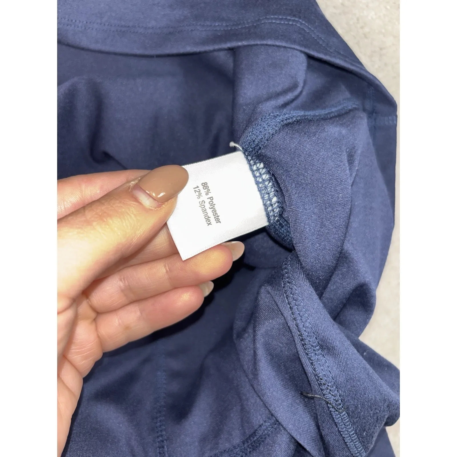 Sahalie Skirted Leggings M Women's Navy‎ Athletic Workout Activewear Modest Blue Size M - Image 3