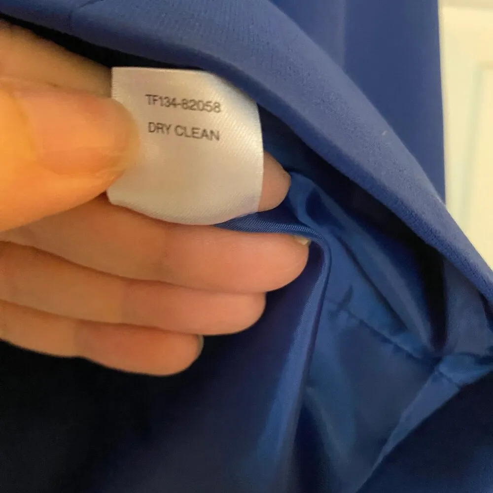 Pendleton Royal Blue Full Zip Blazer, Shoulder Pads, Womens 6 - Image 4