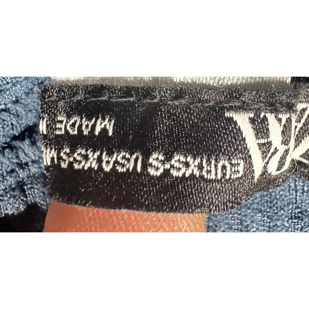 ZARA Mock Turtleneck Ribbed Cropped Sleeveless Black Top Blue Size‎ XS/S - Image 3