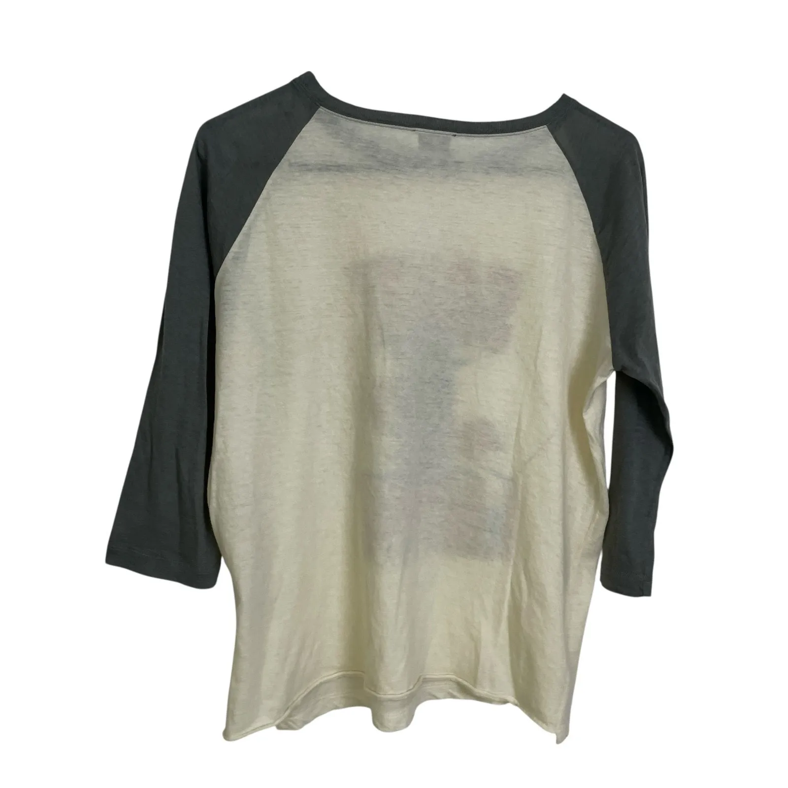 Saint Laurent Shirt Medium Womens Multi Robot Graphic Raglan Crew Wool Blend - Image 2