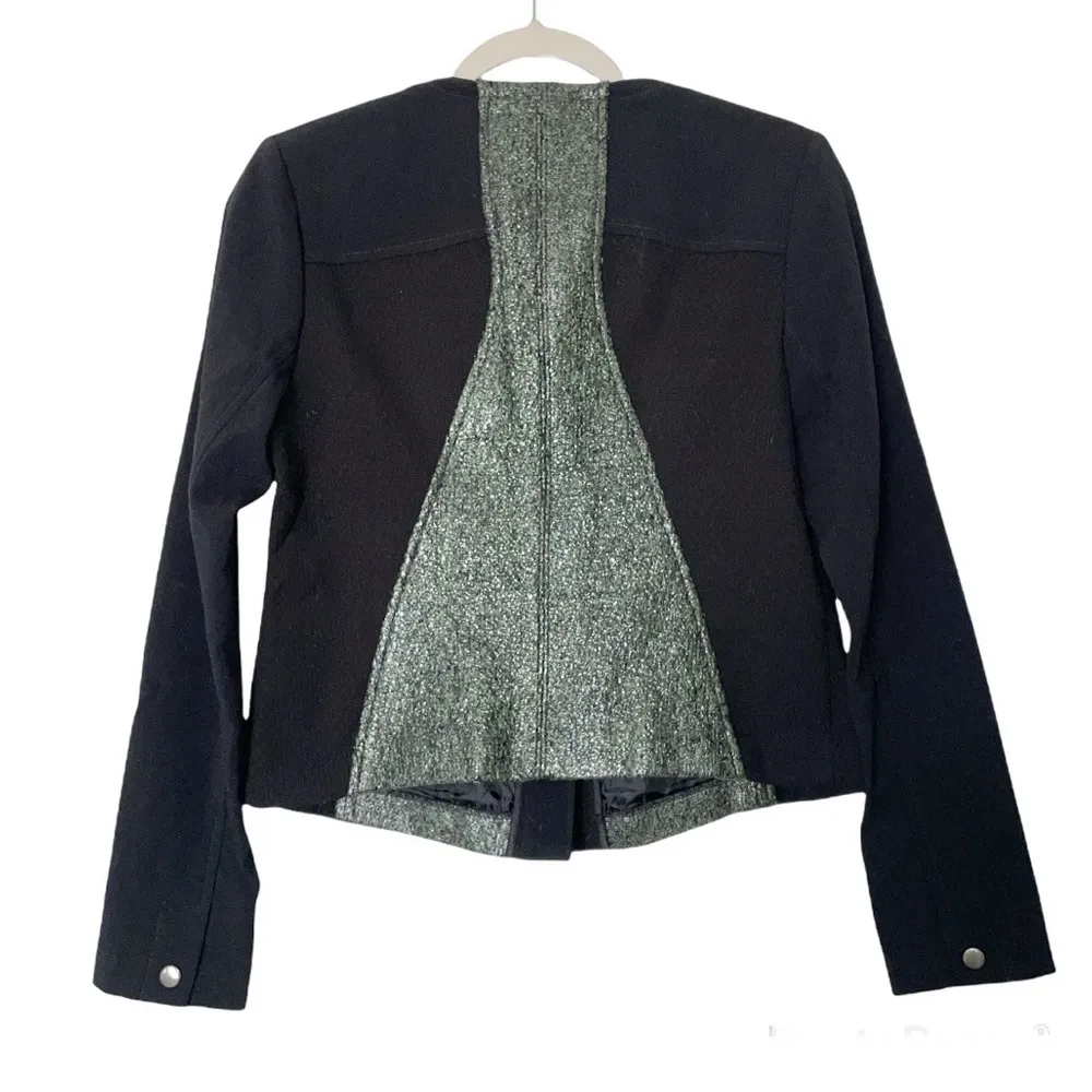 CAbi Style 3036 Cropped Panel Media Jacket Blazer Black/Green Size Small - Image 9