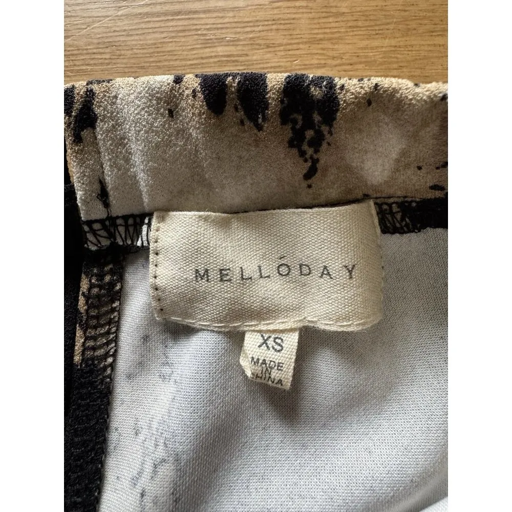 Melloday Womens Shirt Size XS Floral Polyester Blend Office Business Casual City - Image 3