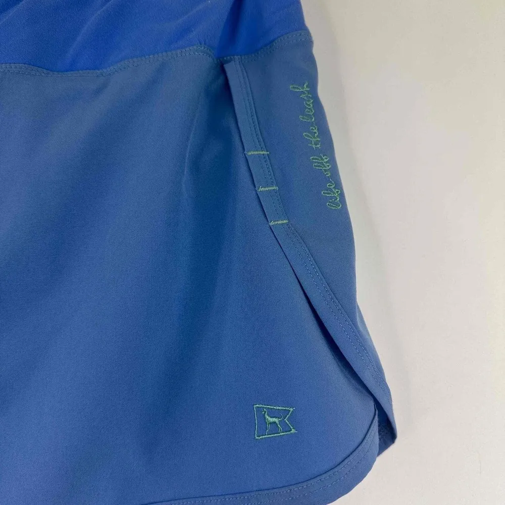 The Black Dog Life Off The Leash Blue Elastic Waistband Skort Size Small - Image 2