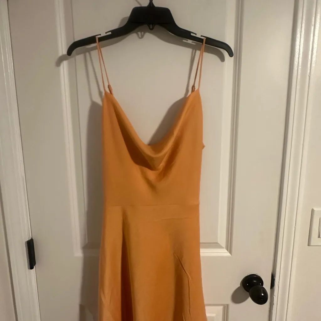 Sage the Label cowl neck drape Peach Dress. NWT hoco party prom wedding gala - Image 4