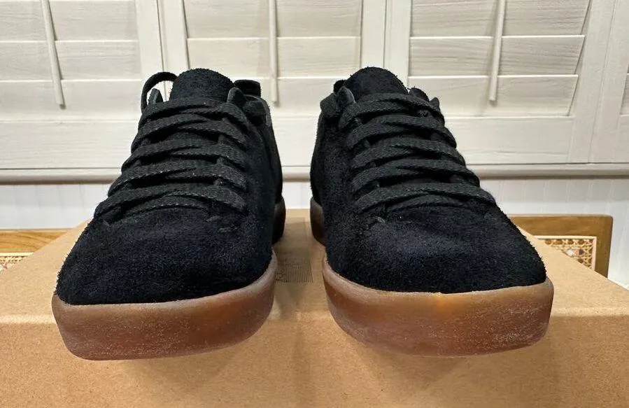 Feit Latex Low Suede Black Sneakers Unisex Size 5.5/6 US 36 EU NIB Court Sneaker - Image 6