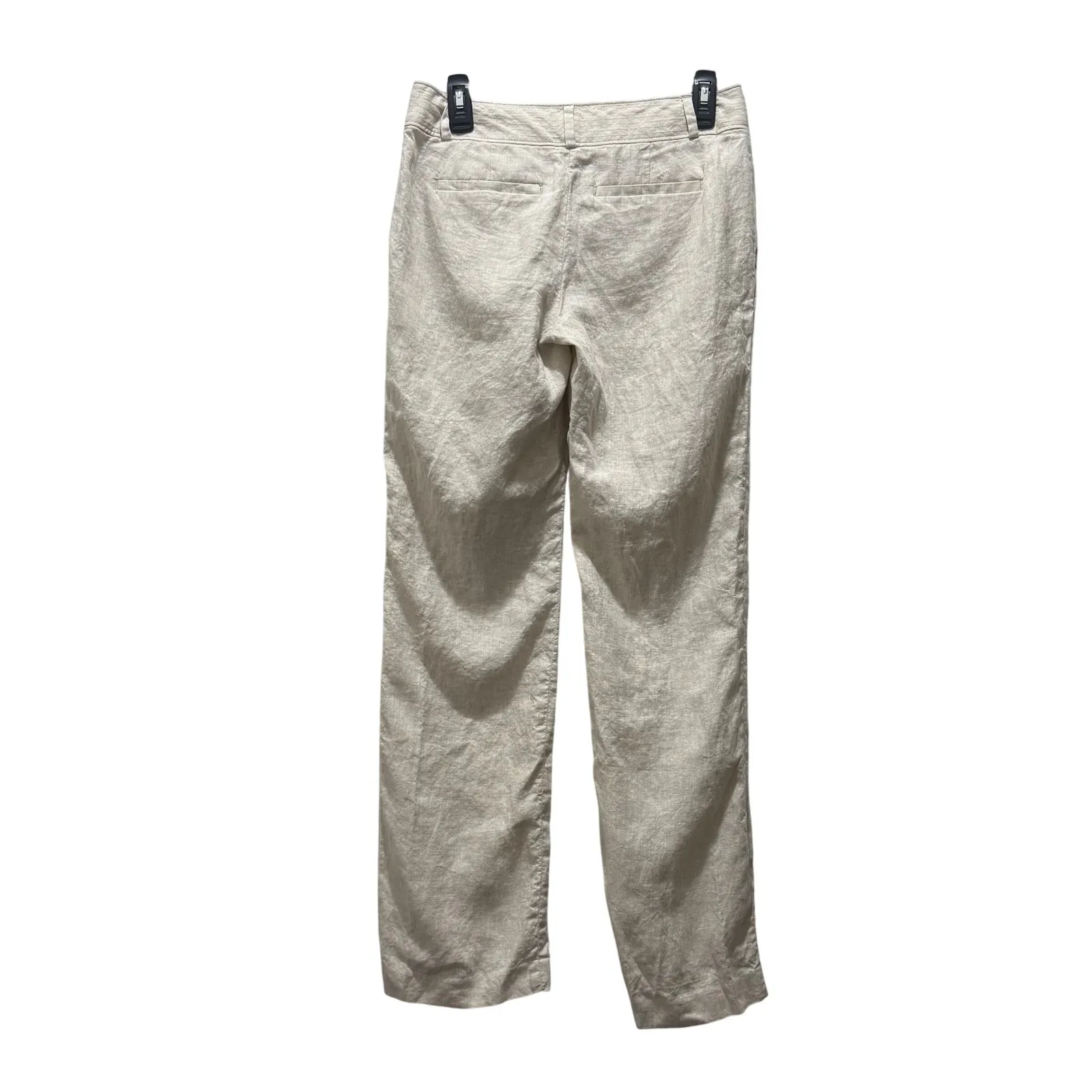 Banana Republic Martin Fit 100%‎ Linen Pants Women's Size 4 Trousers - Image 3