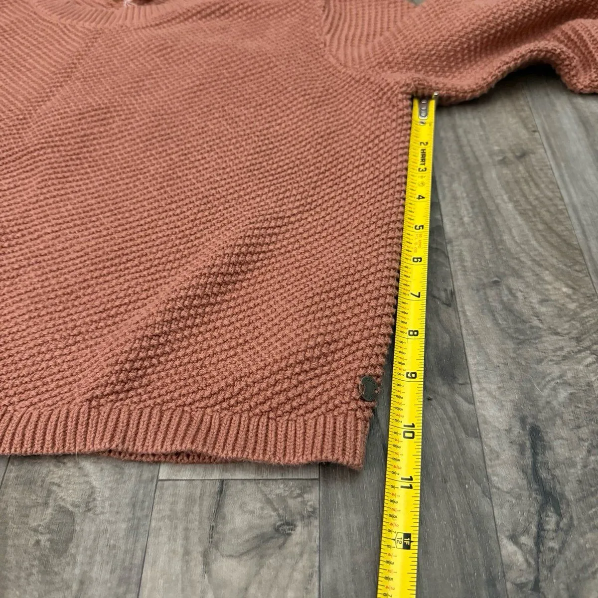 ROXY Terracotta orange brown knit sweater - Image 5