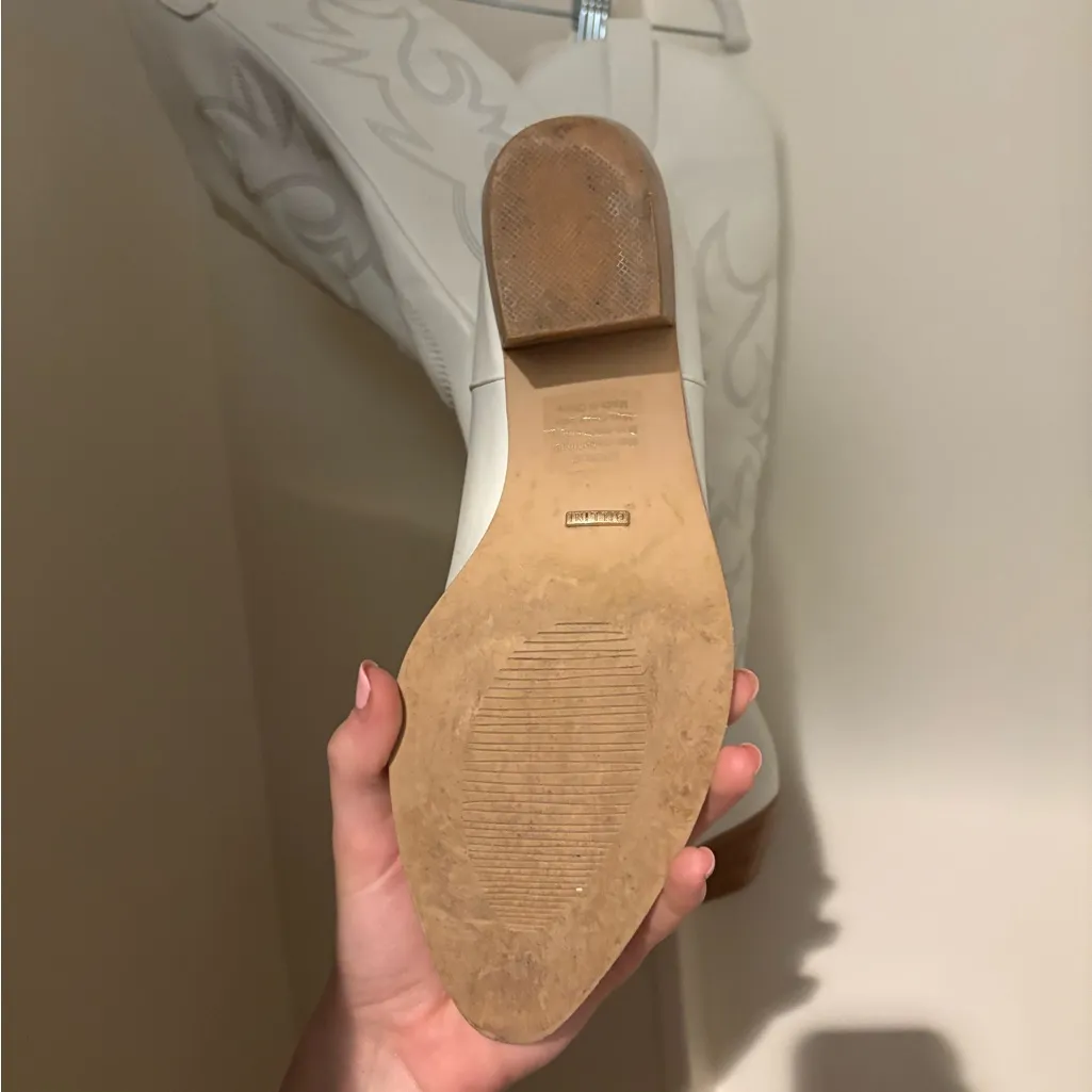 White Western-Style Women's Boots - Image 5