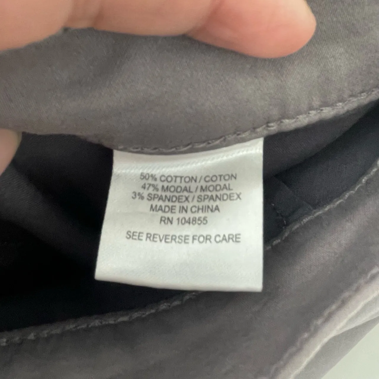 Lila Ryan Women's Gray Straight Leg Quiet Luxury Pants Elastic Waist Size 14 - Image 4