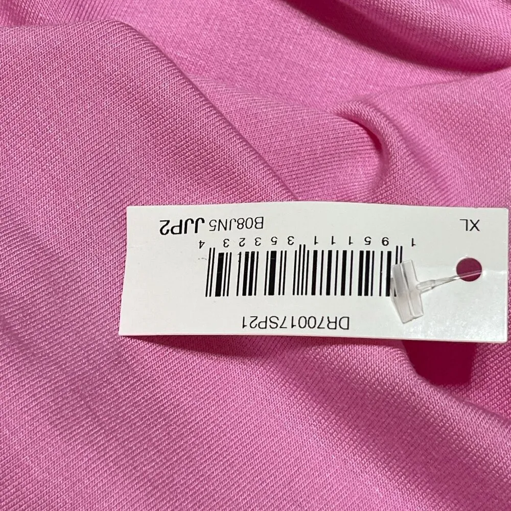 New Daily Ritual Romper Shorts Pink Short Sleeves Puff Sleeve XL Extra Large - Image 6