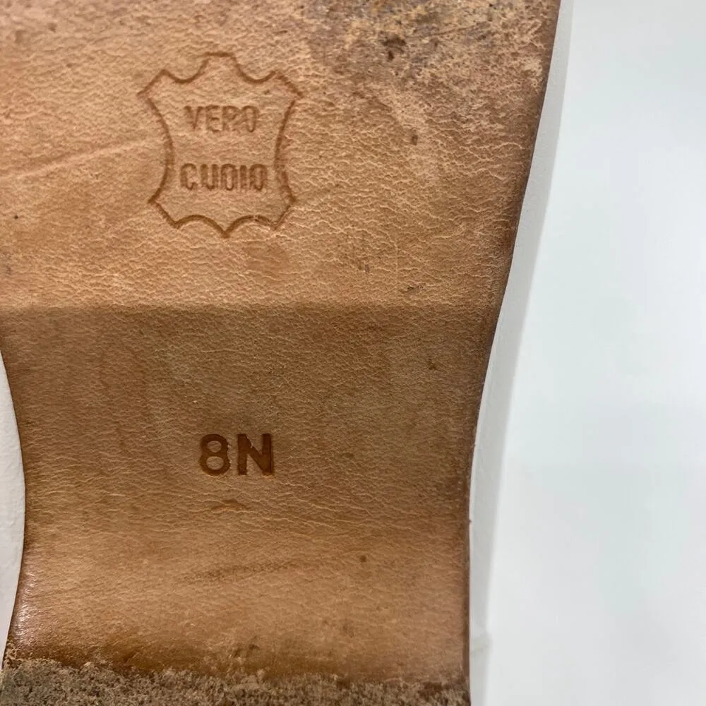 Enzo Angiolini White Liberty 25 leather Loafers Flats womens sz 8N - Image 7