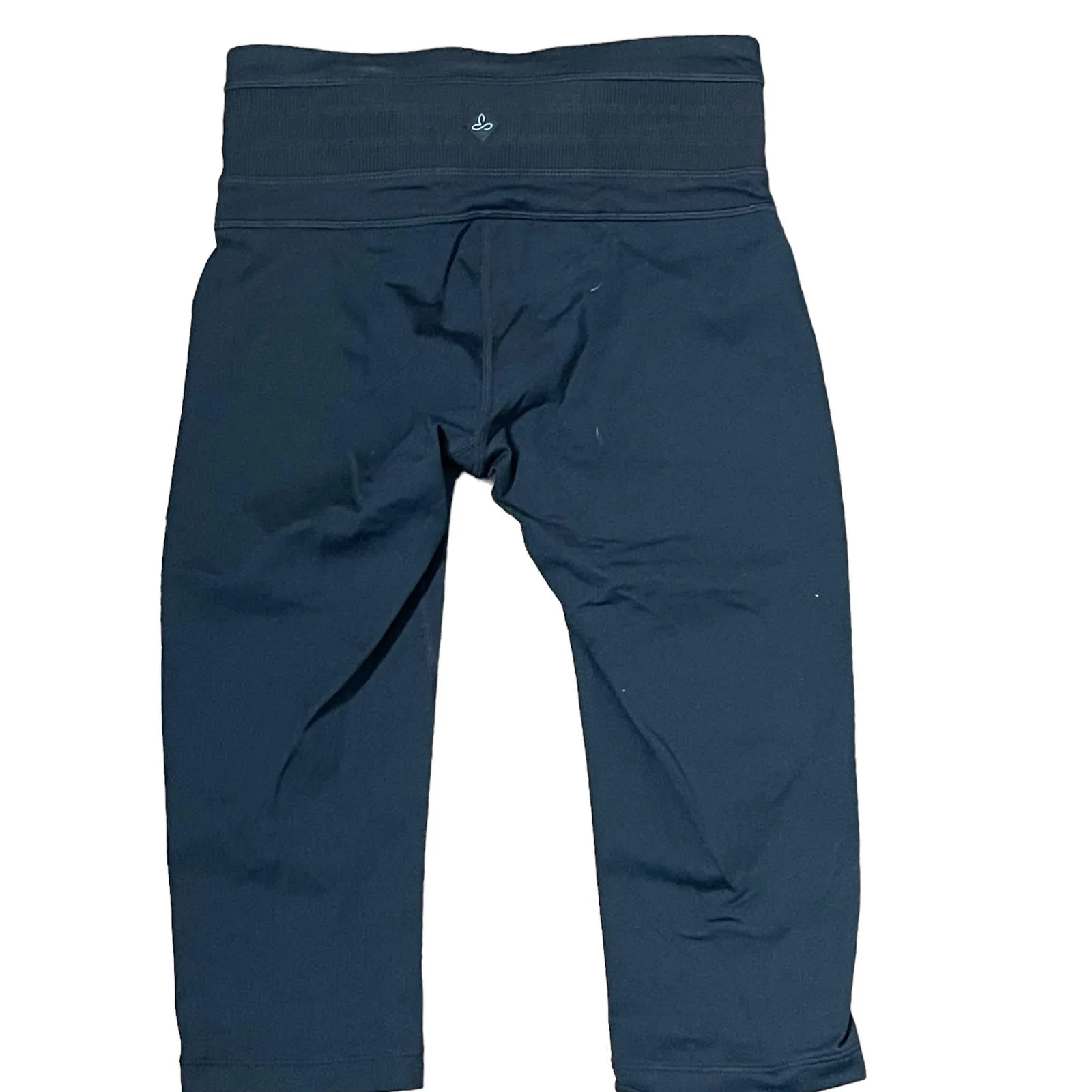 prAna Chakara Legging Shorts Size XS‎ Black Mid-Rise Fitted Stretch 24X15 - Image 7