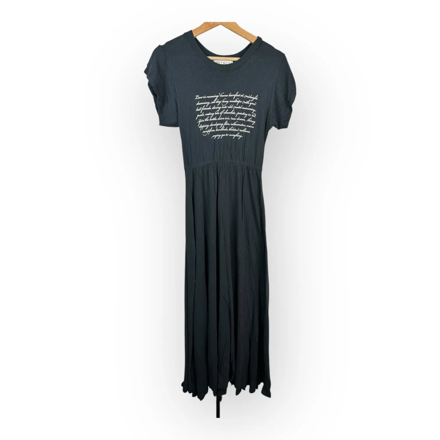 Wildfox Womens size Small This is Love Piper Maxi Dress Black - Image 3