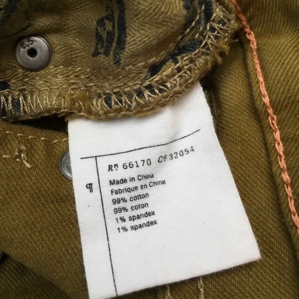 Anthropologie Pilcro Stet Olive Green Denim Jeans Size 28 - Image 5