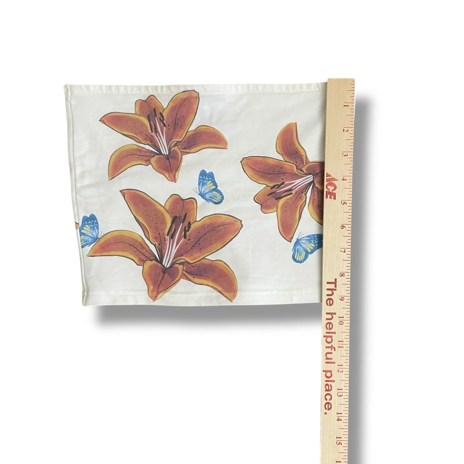 Edikted Lily Floral Butterfly Tube Top White Stretch Strapless Y2K Aesthetic XS - Image 4