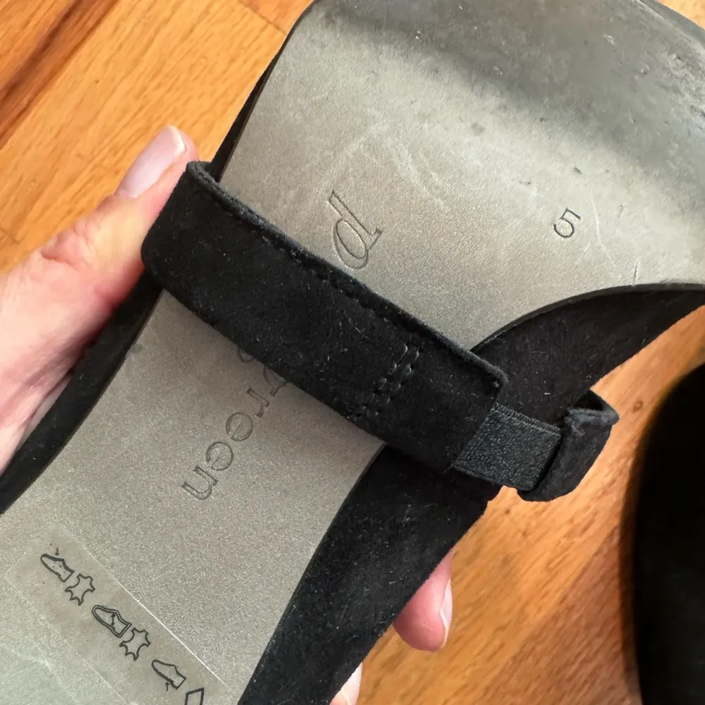 Paul Green Womens Sz 38 Black Velvet Suede 3" Pointed Pumps Removable Accent Bow - Image 11